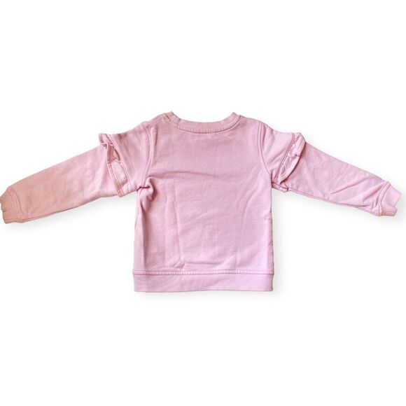 JOULES Girls Size 4 Unicorn Sweatshirt Flippy Sequins Pink Silvery Shiny Flip - Picture 6 of 12